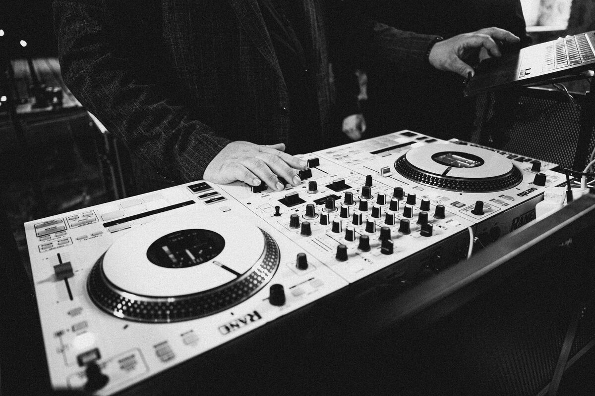 Alternative wedding DJ performing at Melbourne reception