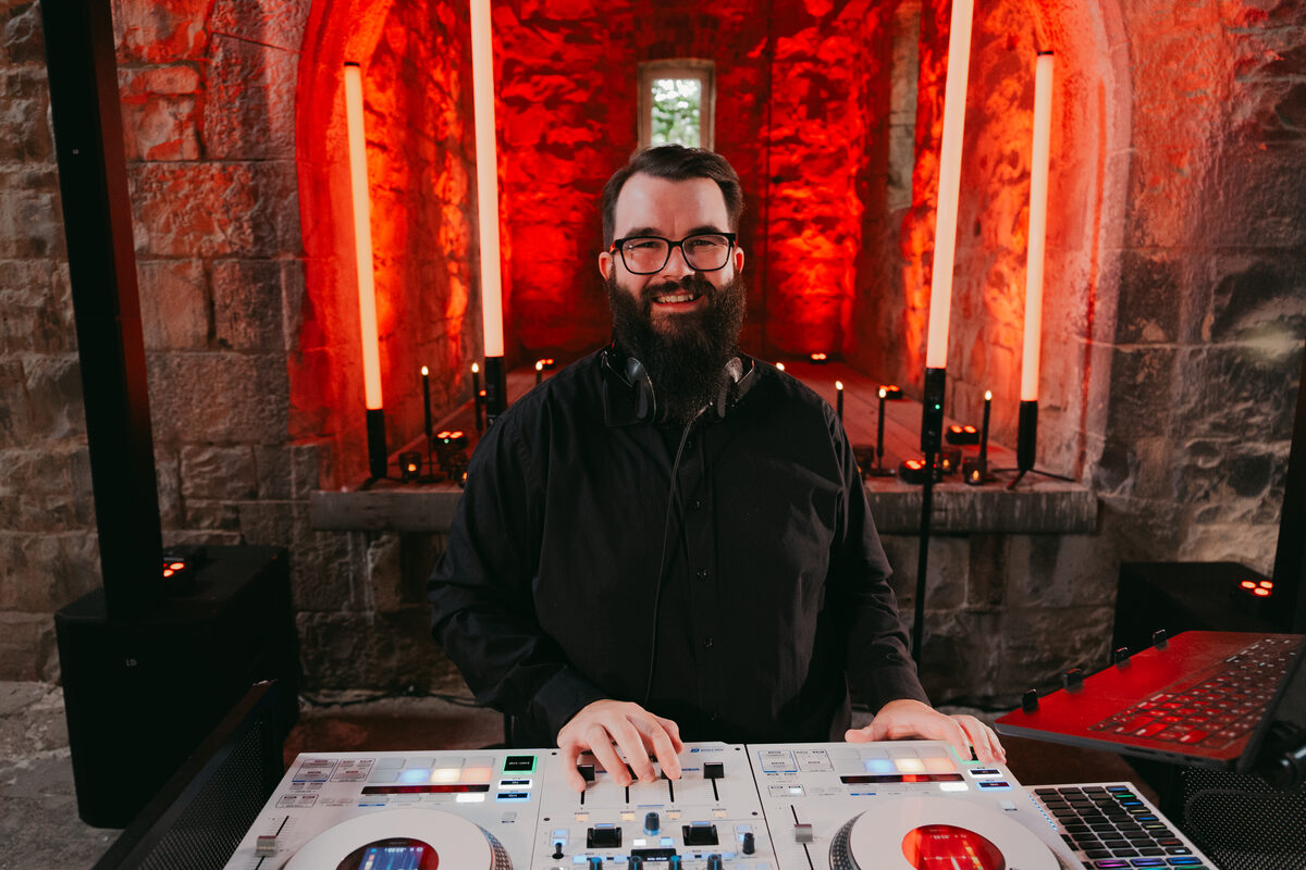 Alternative wedding DJ performing at Melbourne venue